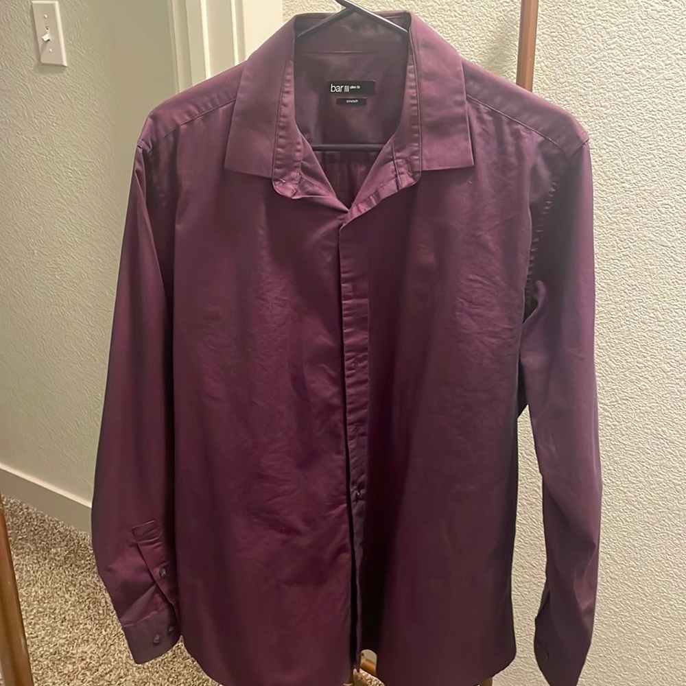 Mens dress shirt Bar lll slim fit